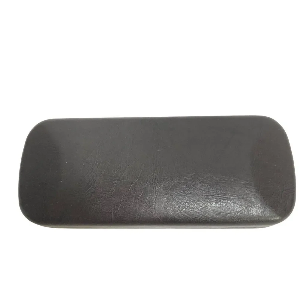 FOSSIL Glasses Hard Case Brown Leather Vintage‎